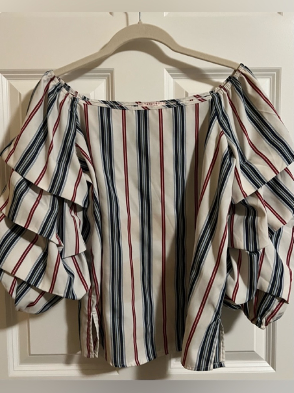 EUC Tempted Los Angeles striped top. Size S